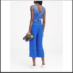 Twist-Back Cropped Jumpsuit